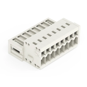 Wago 734-308 apacsatlakozó, 8 pólusú, 1,5 mm², 3,5 mm, világosszürke
