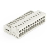 Wago 734-312 apacsatlakozó, 12 pólusú, 1,5 mm², 3,5 mm, világosszürke