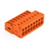 Wago 734-338 apacsatlakozó, 8 pólusú, 1,5 mm², 3,81 mm, narancssárga