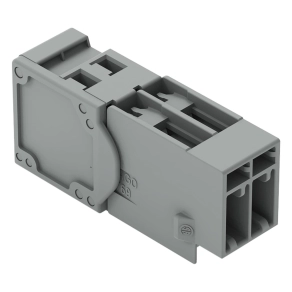 Wago 769-602 apacsatlakozó, 2 pólusú, 4 mm², 5 mm, szürke