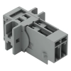 Wago 769-602/002-000 apacsatlakozó, 2 pólusú, 4 mm², 5 mm, szürke