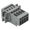 Wago 769-604/002-000 apacsatlakozó, 4 pólusú, 4 mm², 5 mm, szürke
