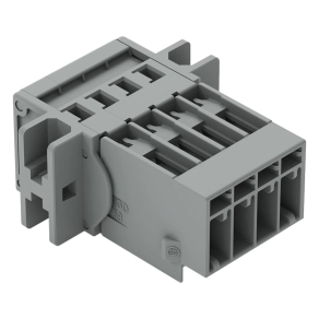 Wago 769-604/002-000 apacsatlakozó, 4 pólusú, 4 mm², 5 mm, szürke