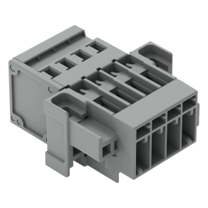 Wago 769-604/004-000 apacsatlakozó, 4 pólusú, 4 mm², 5 mm, szürke
