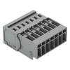 Wago 769-607 1 vezetékes apacsatlakozó, 7 pólusú, 4 mm², 5 mm, CAGE CLAMP, szürke