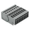 Wago 769-608 1 vezetékes apacsatlakozó, 8 pólusú, 4 mm², 5 mm, CAGE CLAMP, szürke