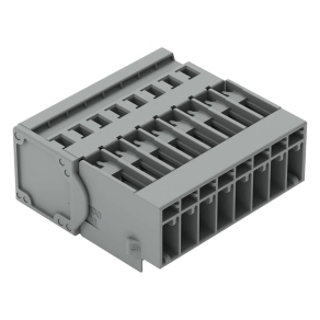 Wago 769-608 1 vezetékes apacsatlakozó, 8 pólusú, 4 mm², 5 mm, CAGE CLAMP, szürke