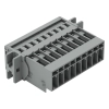 Wago 769-609/002-000 1 vezetékes apacsatlakozó, 9 pólusú, 4 mm², 5 mm, CAGE CLAMP, szorítóbilinccsel, szürke