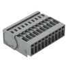 Wago 769-610 1 vezetékes apacsatlakozó, 10 pólusú, 4 mm², 5 mm, CAGE CLAMP, szürke