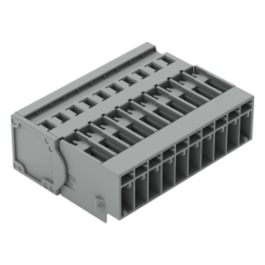 Wago 769-610 1 vezetékes apacsatlakozó, 10 pólusú, 4 mm², 5 mm, CAGE CLAMP, szürke