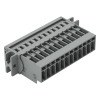 Wago 769-612/002-000 1 vezetékes apacsatlakozó, 12 pólusú, 4 mm², 5 mm, CAGE CLAMP, szorítóbilinccsel, szürke