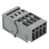 Wago 769-604/001-000 apacsatlakozó, 4 pólusú, 4 mm², 5 mm, szürke
