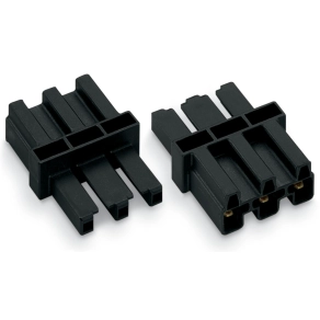 Wago 770-603 WINSTA® MIDI átkötő-csatlakozó, 3 pólusú, A kódolású, aljzathoz és dugóhoz, fekete