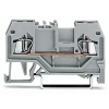 Wago 279-901 2 vezetékes átmenő sorkapocs, 1,5 mm², középső jelölés, DIN 35 x 15 és DIN 35 x 7,5 sínhez, CAGE CLAMP®, szürke