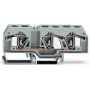 Wago 283-674 3 vezetékes átmenő sorkapocs, 16 mm², középső jelölés, DIN 35 x 15 és DIN 35 x 7,5 sínhez, CAGE CLAMP®, kék