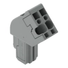 Wago 769-102/022-000 döntött anyacsatlakozó, 2 pólusú, 4 mm², 5 mm, CAGE CLAMP, szürke