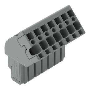 Wago 769-107/022-000 döntött anyacsatlakozó, 7 pólusú, 4 mm², 5 mm, CAGE CLAMP, szürke