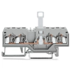 Wago 280-839 4 vezetékes bontható sorkapocs, DIN 35 x 15 és DIN 35 x 7,5 sínhez, 2,5 mm², CAGE CLAMP®, kék