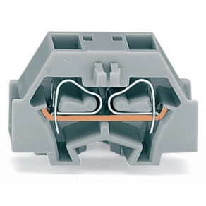 Wago 260-354 helytakarékos zárósorkapocs, 4 vezetékes, 1 pólusú, 1,5 mm², CAGE CLAMP®, nyomógomb és kiálló bepattintható láb nélkül, bepattintható lábas kapocssávokhoz, kék