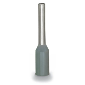 Wago 216-262 szigetelt érvéghüvely, 0,75 mm², AWG 18, ónozott elektrolitréz, gáztömör krimpeléshez, DIN 46228-4, szürke