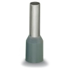 Wago 216-287 szigetelt érvéghüvely, 4 mm², AWG 12, ónozott elektrolitréz, gáztömör krimpeléshez, DIN 46228-4, szürke