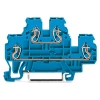 Wago 870-504 kétemeletes átmenő sorkapocs, N/N, 2,5 mm², CAGE CLAMP®, Ex i alkalmazásokhoz, DIN 35 sínhez, kék