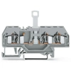Wago 281-683 3 vezetékes bontható sorkapocs, DIN 35 x 15 és DIN 35 x 7,5 sínhez, 4 mm², CAGE CLAMP®, szürke