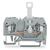 Wago 280-912 2 vezetékes bontható sorkapocs, DIN 35 x 15 és DIN 35 x 7,5 sínhez, 2,5 mm², CAGE CLAMP®, szürke