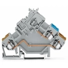 Wago 280-562 2 vezetékes aktuátor-sorkapocs, színjelölt vezetőbemenettel, 2,5 mm², CAGE CLAMP®, szürke