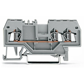 Wago 279-682 3 vezetékes átmenő sorkapocs, 1,5 mm², középső jelölés, DIN 35 x 15 és DIN 35 x 7,5 sínhez, CAGE CLAMP®, narancssárga