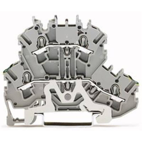   WAGO 2002-2227 Emeletes sorkapocsFöldelő vezeték/átmenő sorkapocs, szürke