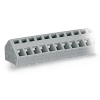 Wago 236-108 NYÁK-sorkapocs, 2,5 mm², 5/5,08 mm lábtávolság, 8 pólusú, CAGE CLAMP®, közösíthető, 45°-os vezetőbevezetés, THT, szürke