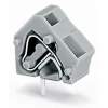 Wago 236-201 egymásra rakható NyÁK-sorkapocs, 2,5 mm², 7,5/7,62 mm lábtávolság, 1 pólusú, CAGE CLAMP®, közösítési lehetőség, szürke