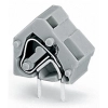 Wago 236-601 egymásra rakható NyÁK-sorkapocs, 2,5 mm², 10/10,16 mm lábtávolság, 1 pólusú, CAGE CLAMP®, közösítési lehetőség, szürke