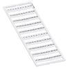 Wago 793-5566 WMB jelölőkártya, 1–50 számozás kétszer, 5–5,2 mm-ig nyújtható, vízszintes jelölés, bepattintható, fehér