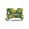 Wago 769-237 1 vezeték/1 tűs földelő dugaszolható sorkapocs, 4 mm², CAGE CLAMP, zöld-sárga