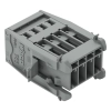 Wago 769-604/005-000 apacsatlakozó, 4 pólusú, 4 mm², 5 mm, szürke