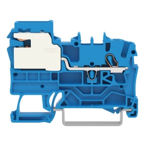 Wago 2002-7114 1 vezetékes N-bontó sorkapocs, 2,5 mm², Push-in CAGE CLAMP, kék