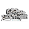 Wago 2003-7642 többemeletes installációs sorkapocs, működtetőnyílással, 2,5 mm², L/L, Push-in CAGE CLAMP®, szürke