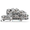 Wago 2003-7645 többemeletes installációs sorkapocs, 2,5 mm², L/L/PE, működtetőnyílással, Push-in CAGE CLAMP®, szürke