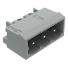 Wago 231-463/001-000 THT apacsatlakozó, döntött, 1,2 x 1,2 mm forrasztótű, 5 mm lábtávolság, 3 pólusú, szürke