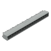 Wago 231-477/001-000 THT apacsatlakozó, döntött, 1,2 x 1,2 mm forrasztótű, 5 mm lábtávolság, 17 pólusú, szürke