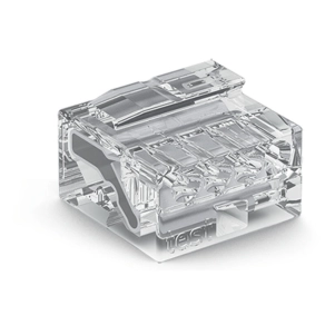   Wago Micro push wire vezeték összekötő tömör vezetékeknek, átlátszó (243-144)