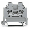 Wago 280-101 2 vezetékes átmenő sorkapocs, 2,5 mm², CAGE CLAMP, oldalsó jelölőnyílások, DIN 35 × 15 és 35 × 7,5, szürke