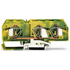   WAGO 283-677 3 vezetékes földelő sorkapocs16 mm2, zöld-sárga