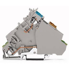   WAGO 280-577 4 vezetékes érzékelő betápsorkapocsföldelő csatlakozással, szürke