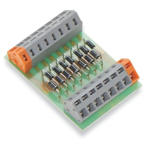 Wago 289-121 diódás alkatrészmodul, 14 db 1N4007 diódával, közös anóddal, 2,5 mm²