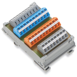 Wago 289-664 beavatkozó- és érzékelőmodul, 8 csatornás digitális bemenet, 3 vezetékes csatlakozás, rögzítő távtartóban, 2,5 mm²