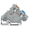 Wago 280-562/281-411 2 vezetékes aktuátor-sorkapocs, 1N4007 diódával, színjelölt vezetőbemenettel, 2,5 mm², CAGE CLAMP®, szürke