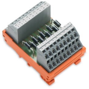 Wago 289-105 diódás alkatrészmodul, 9 db 1N5408 diódával, 2,5 mm²